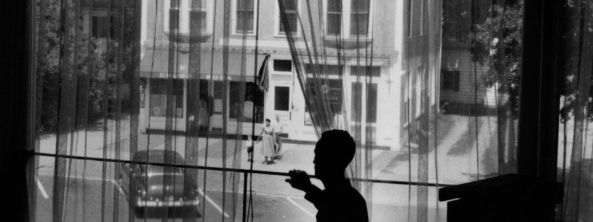 Norman Rockwell looking out over Main Street