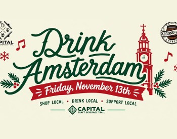 11/13/26 6pm Capital Craft Beverage Trail/Second Act Spirits "Drink Amsterdam Holiday Market" @Amsterdam Clock Tower, Amsterdam, NY