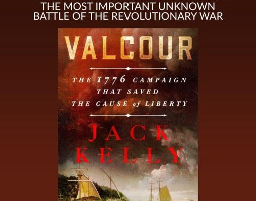 Text stating: Showdown at Valcour: The Most Important Unknown Battle of the Revolutionary War