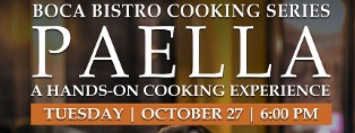 Join Executive Chef Ian Sinda for a hands-on paella experience at Boca Bistro.