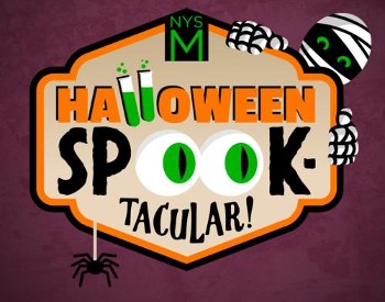 Text written in a fun font reading: Halloween Spooktacular!