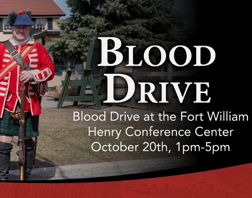 A Fort William Henry Blood Drive Promo Image
