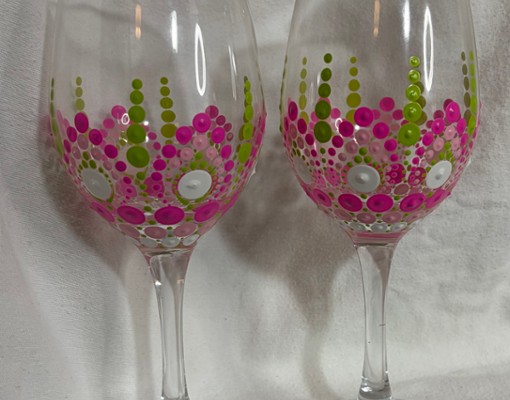 wine glass mandala