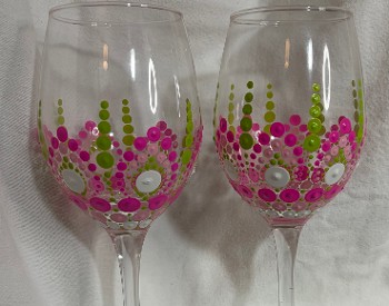 wine glass mandala