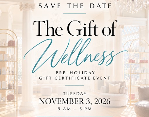 Spa Cascada's gift certificate event on November 3rd.