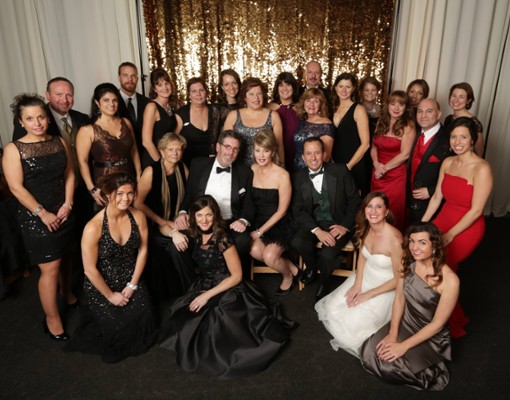 gala guests posing for a photo
