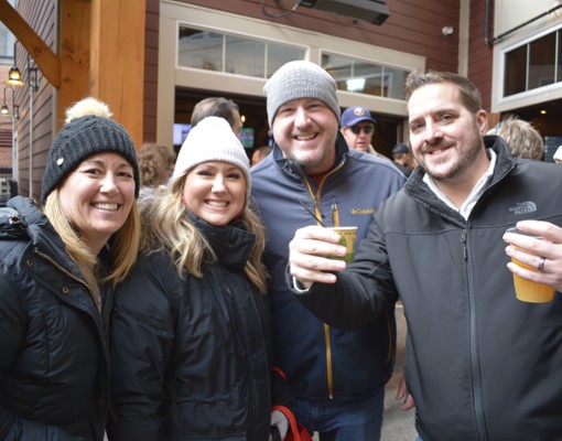 two men and two women with chowder samples