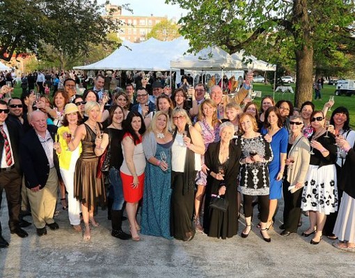 people at champagne on the park