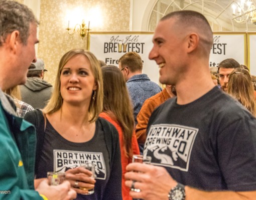 small group at brewfest