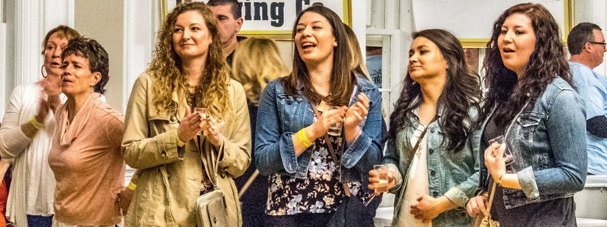 group of women at brewfest