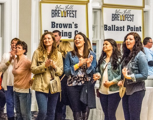 group of women at brewfest