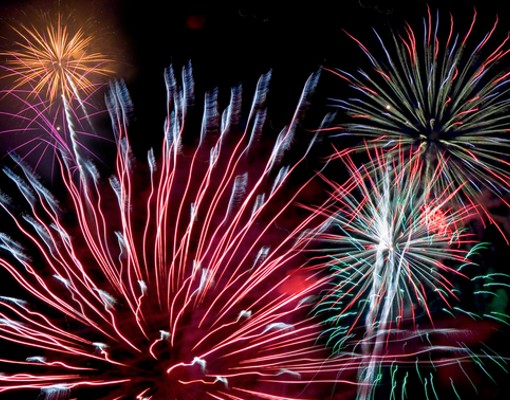 colorful fireworks