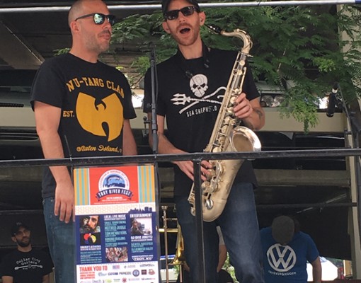 musicians on stage