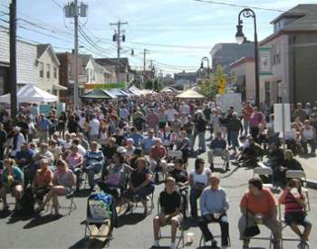 people at a streetfest