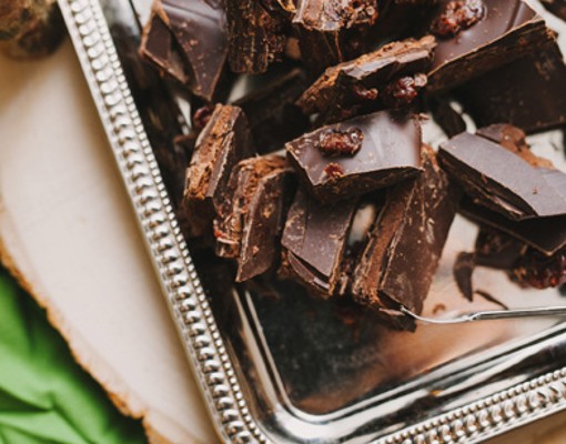 chopped chocolate
