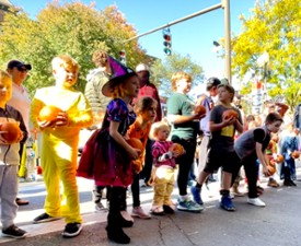 Pumpkin Roll down Caroline Street