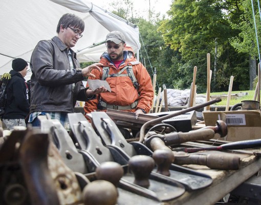 tools on display at garage sale