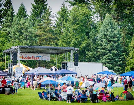 latin festival in a park