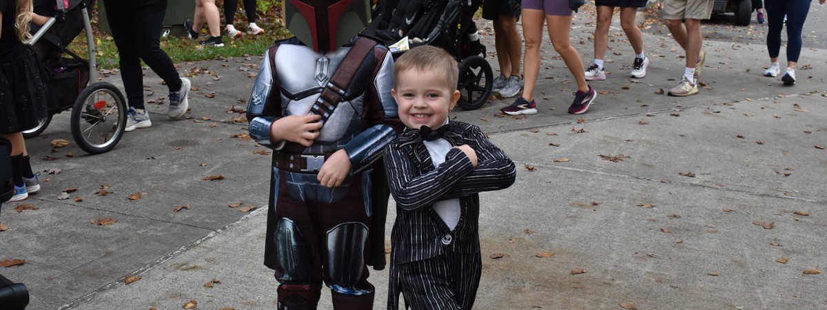kids in costume