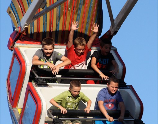 kids on a ride