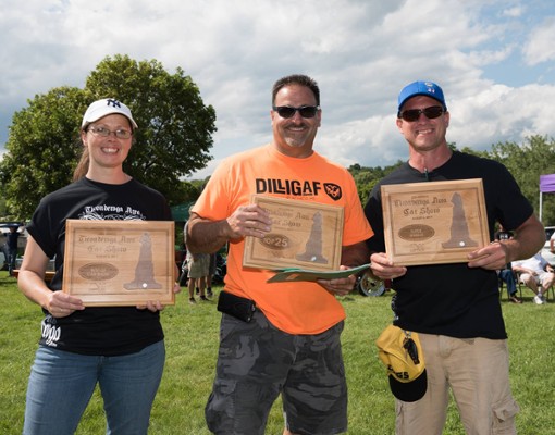 car show winners with plaques