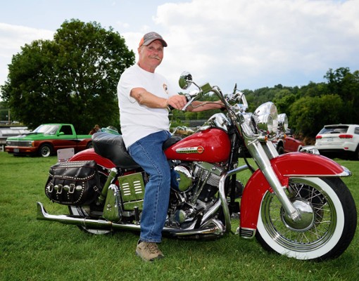 man on a motorcycle
