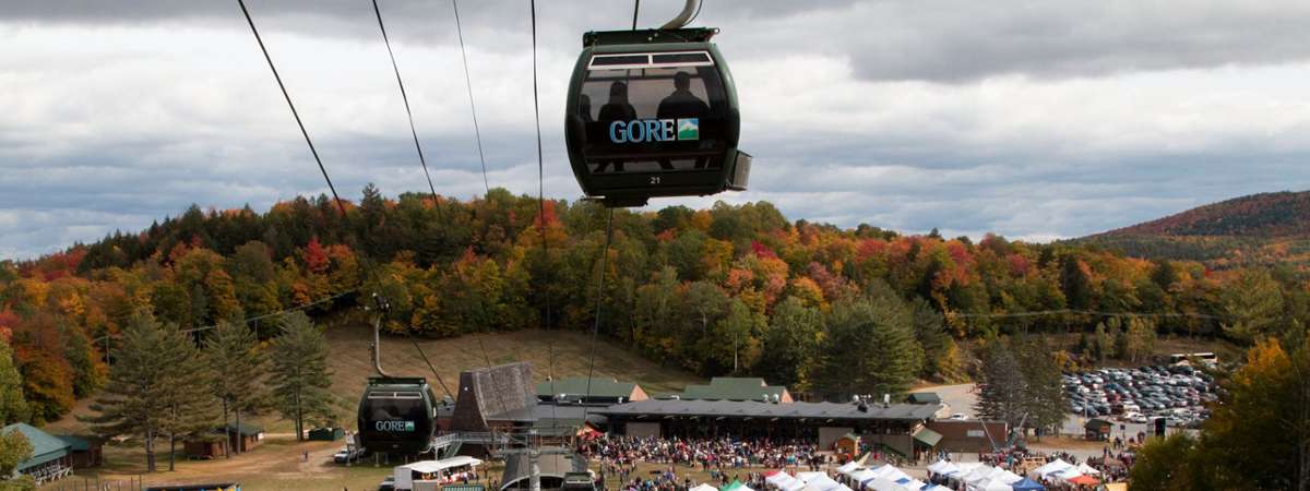 gore mountain gondola at harvest fest