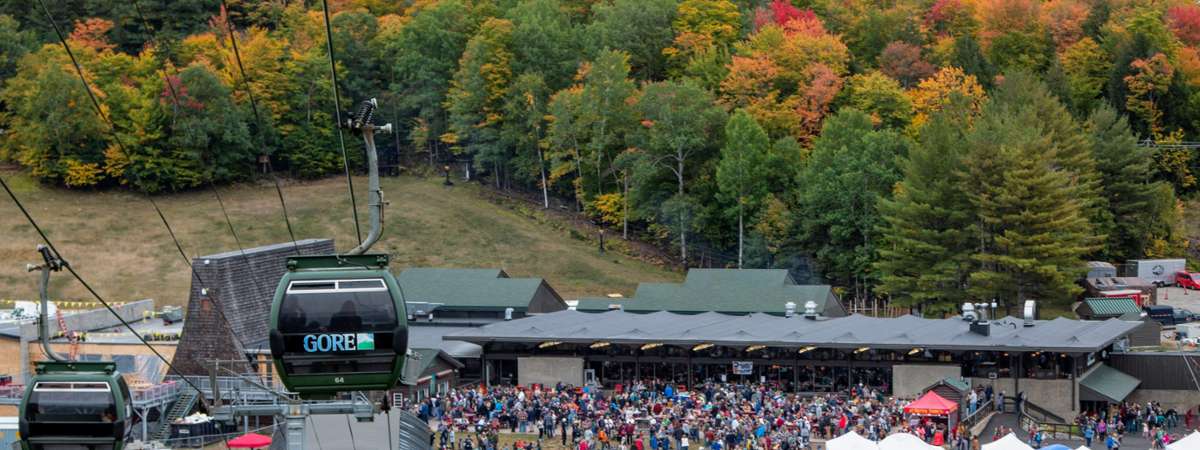 gore mountain gondola at harvest fest