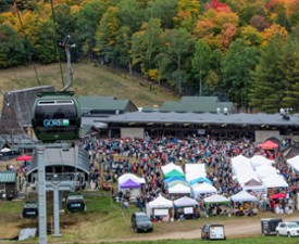 gore mountain gondola at harvest fest