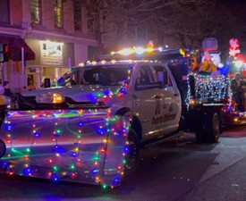 vehicle in holiday parade