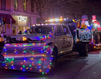 vehicle in holiday parade