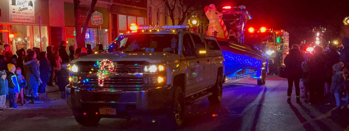 vehicle in holiday parade