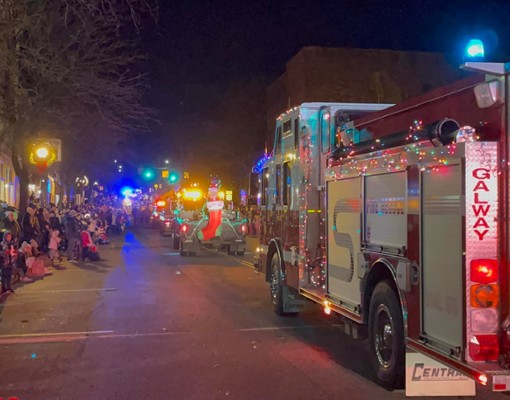 vehicle in holiday parade