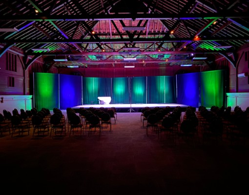 colorful stage