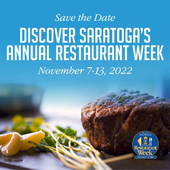 Discover Saratoga's Annual Restaurant Week Monday, Nov 7, 2022 until