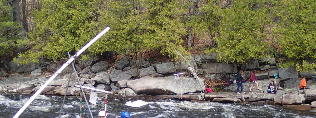 paddler in the whitewater derby