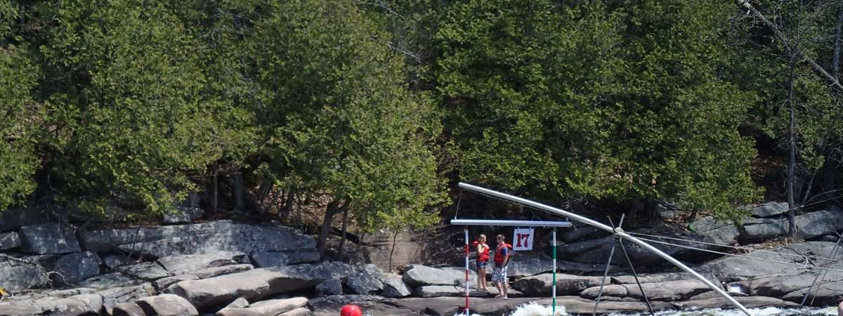 paddler in the whitewater derby