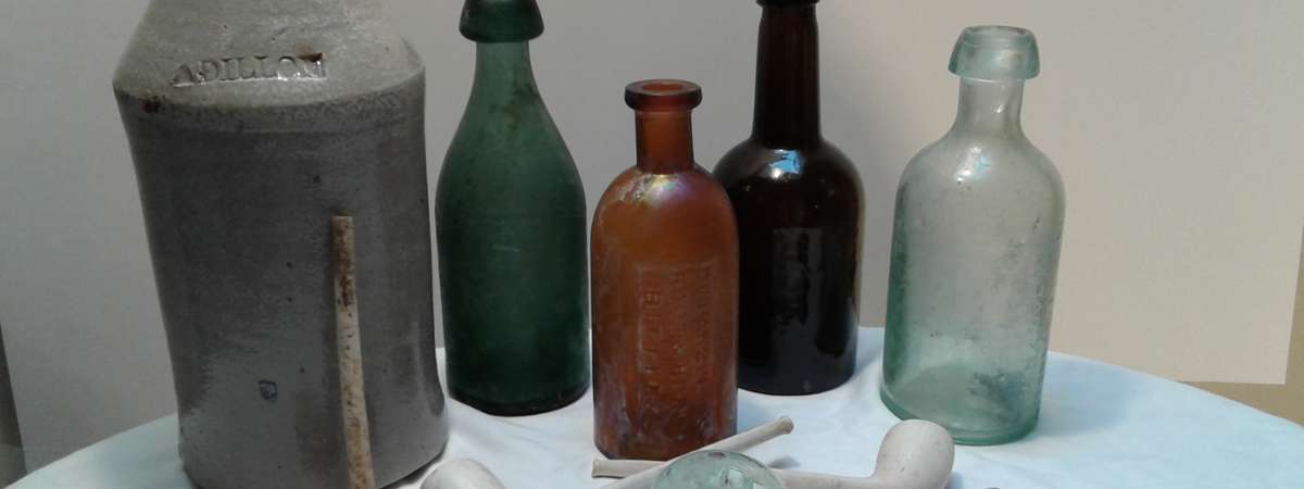 Photo of glass bottles