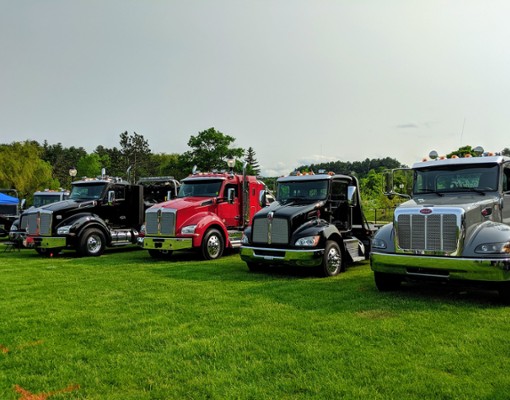 four trucks