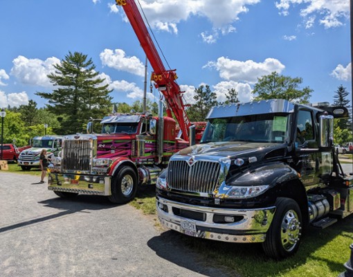 two trucks