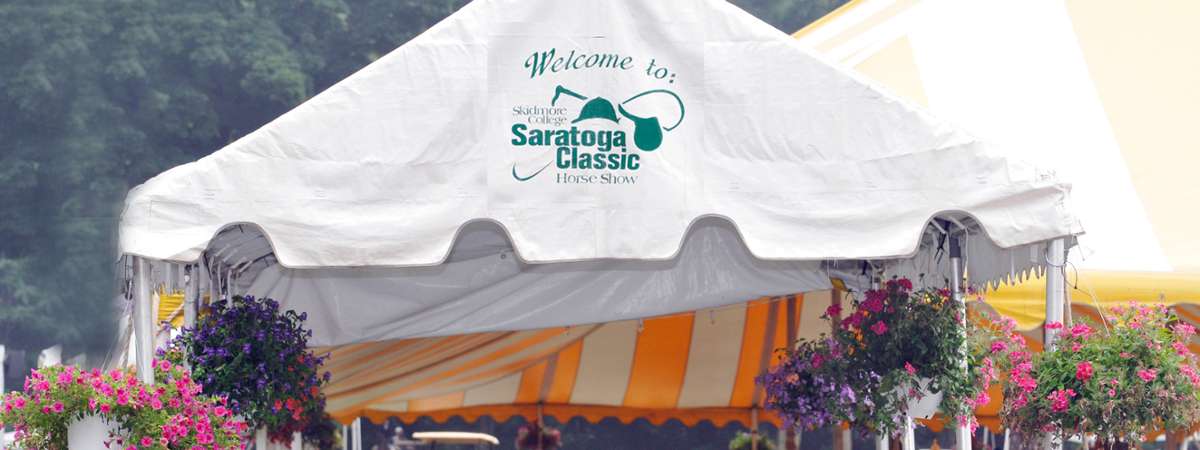 tent at the saratoga classic horse show