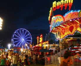 carnival rides at night