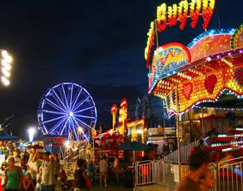 carnival rides at night