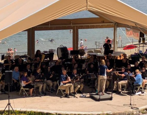 community band plays