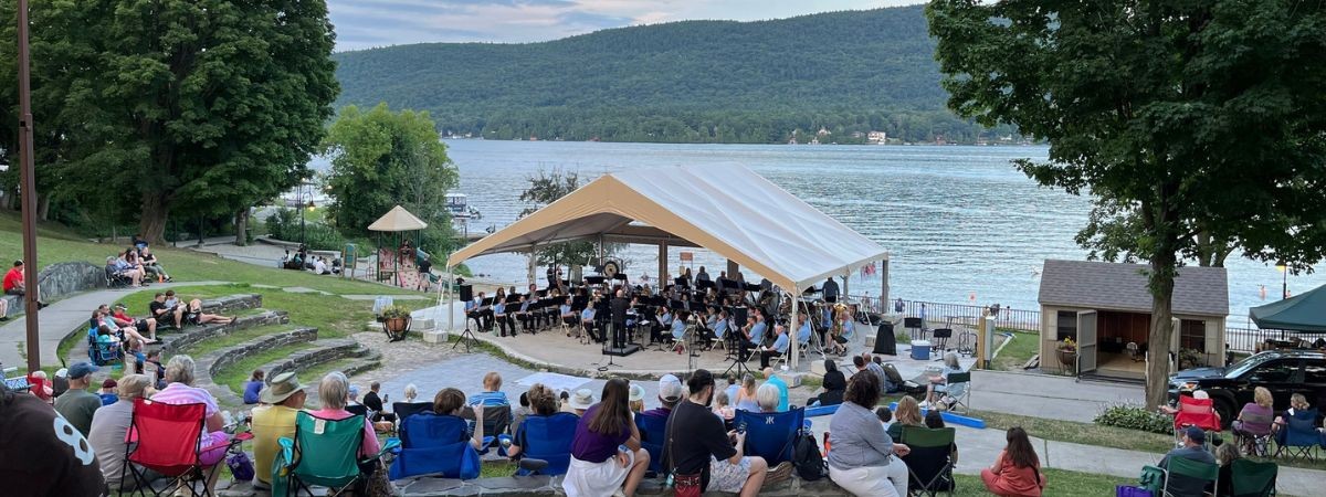 community band plays