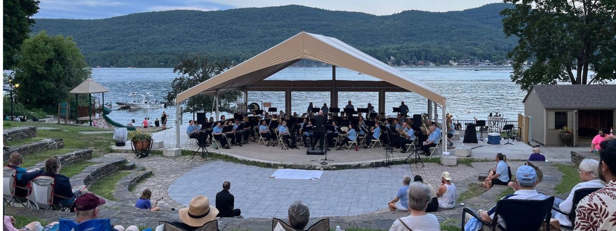community band plays