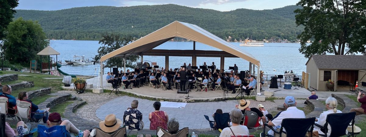 community band plays
