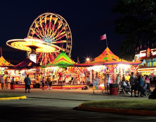 fair rides at night