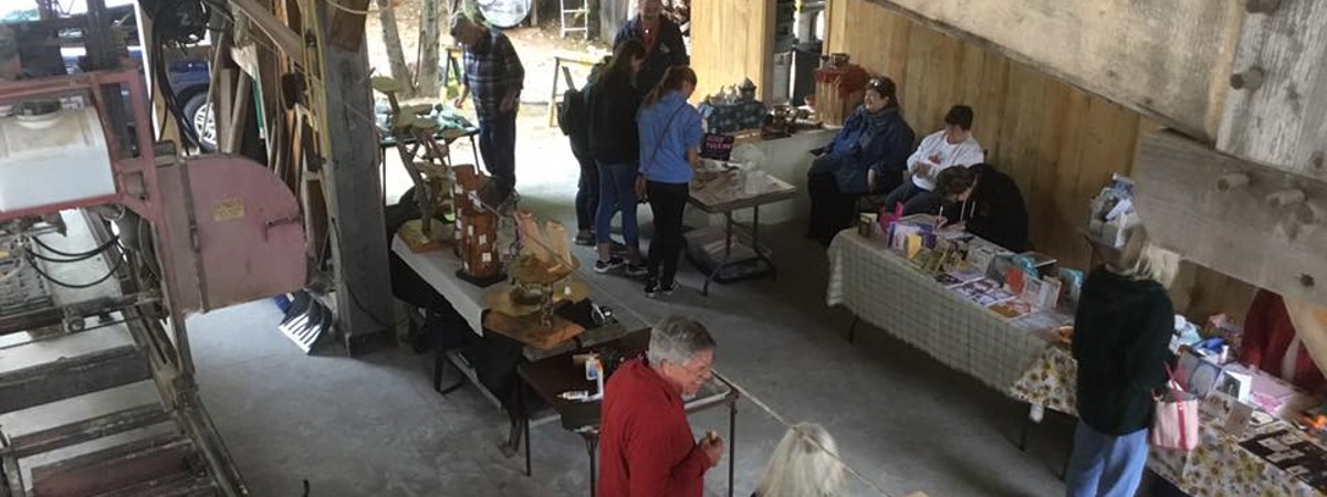 inside barn