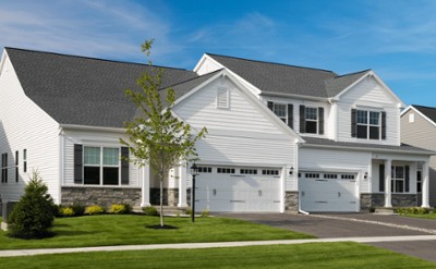 exterior of a white house